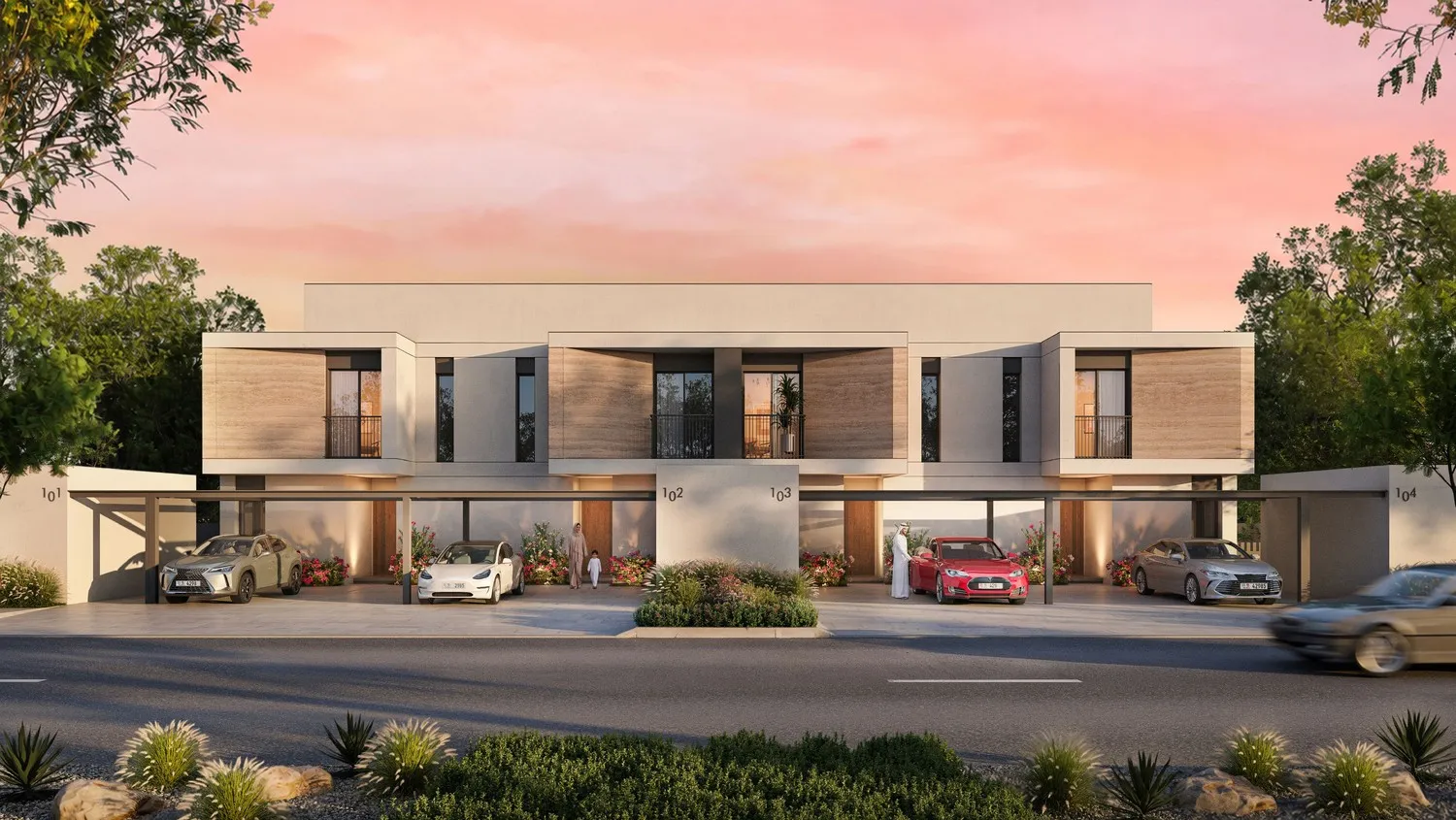 Al Ghadeer Parks by Aldar, Al Layyan. Render supplied by developer.