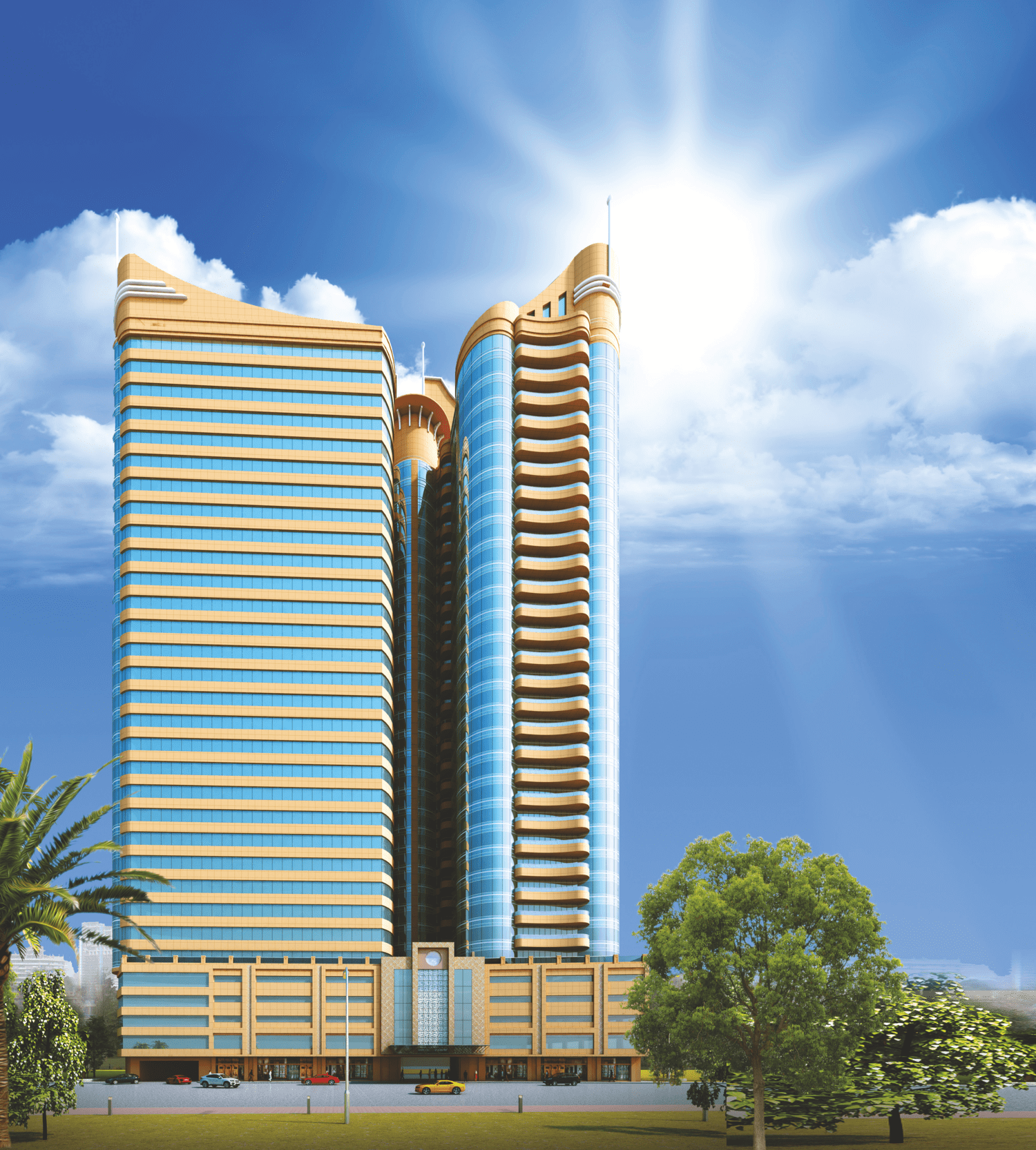 Conqueror Tower in Ajman — R A D A Real Estate