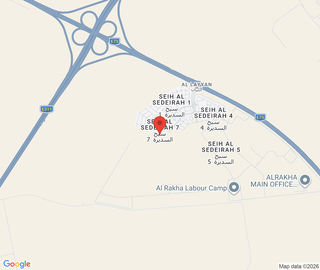 Al Ghadeer Parks map
