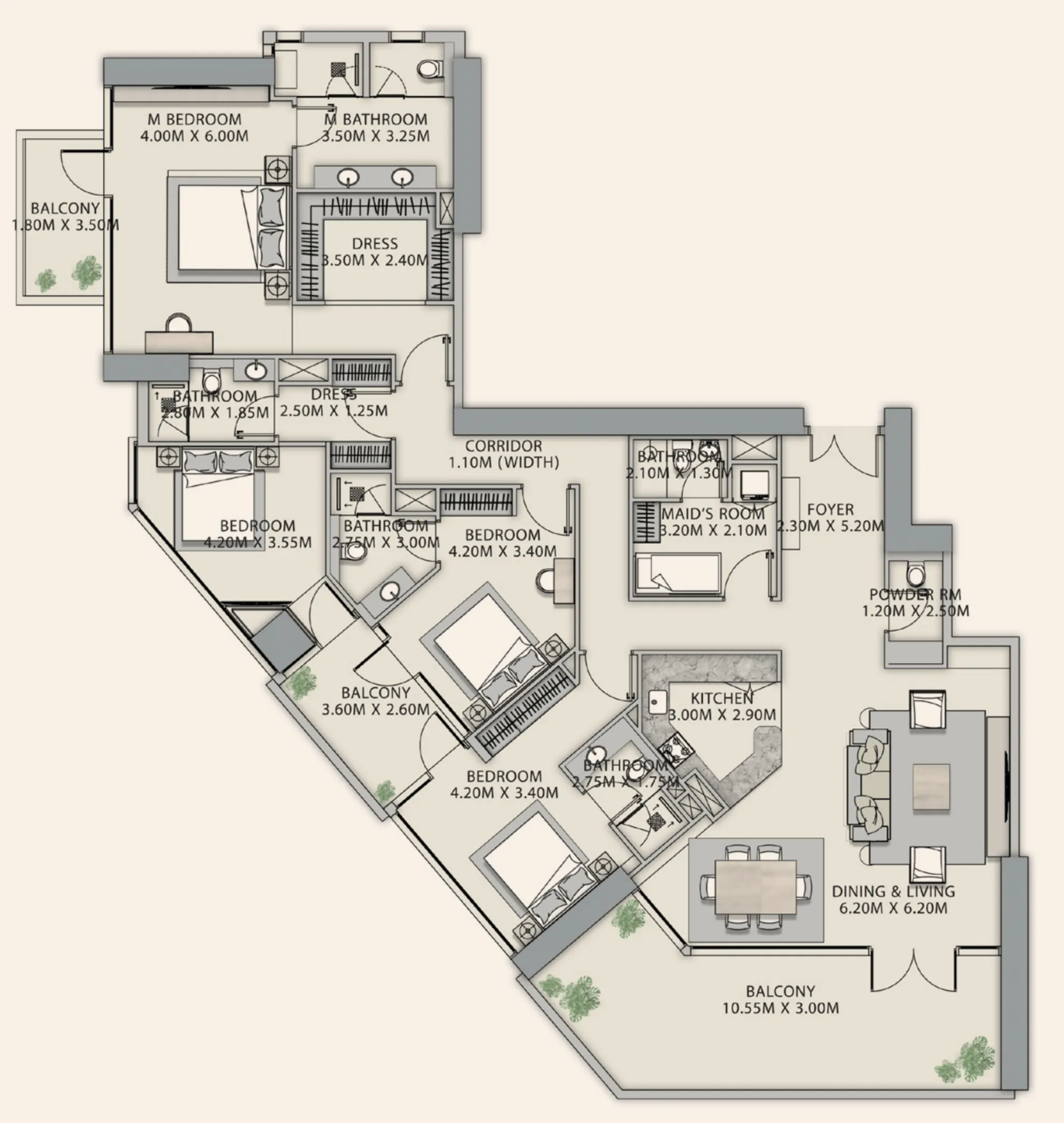 Typical unit