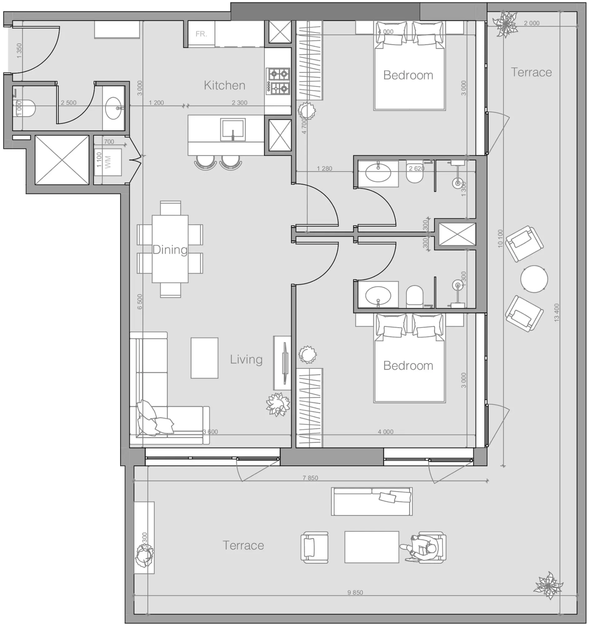 Typical unit