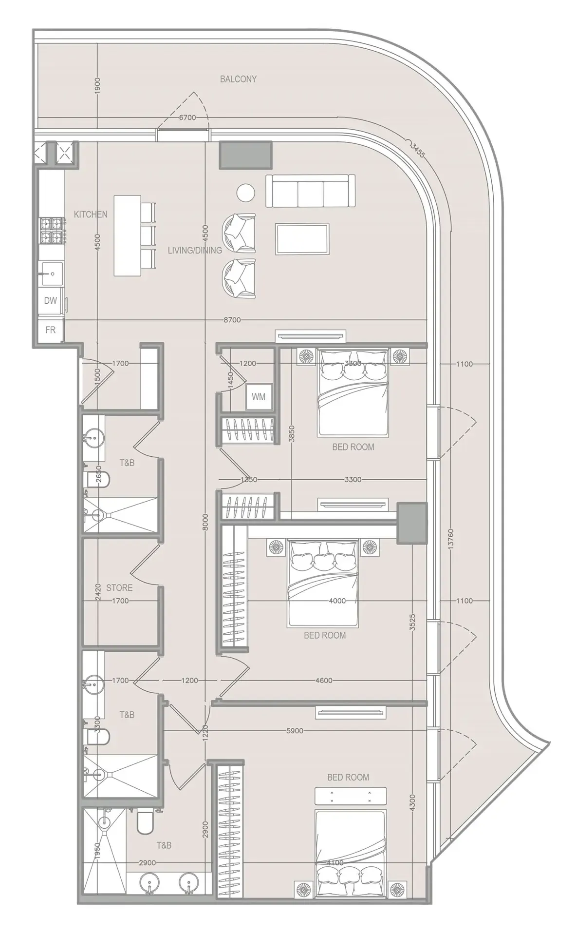 Typical unit