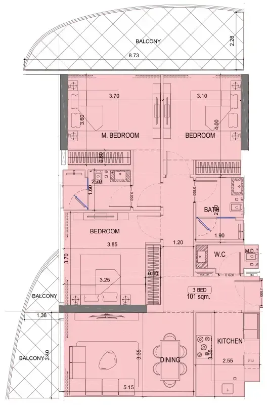Typical unit