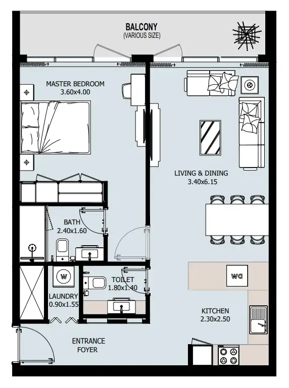 Typical unit