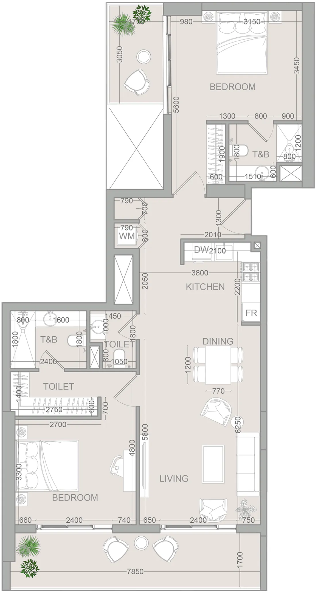Typical unit