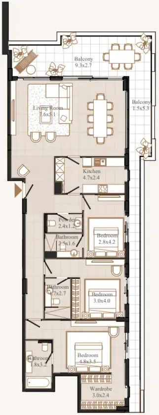 Typical unit