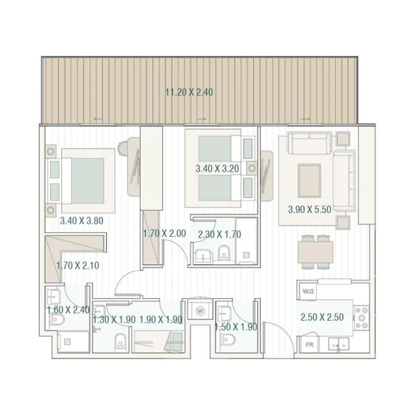 Typical unit