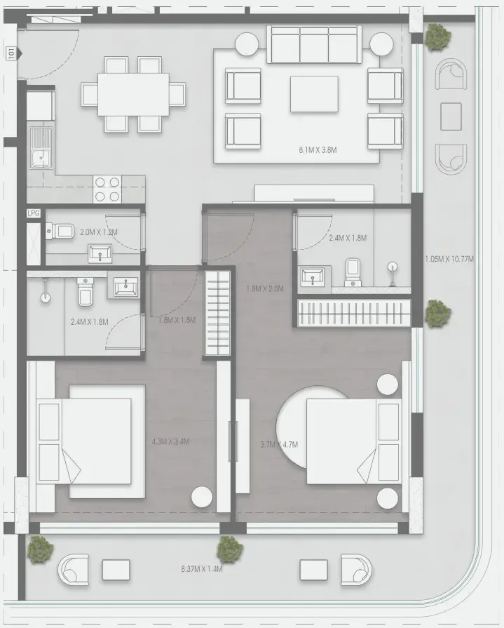 Typical unit
