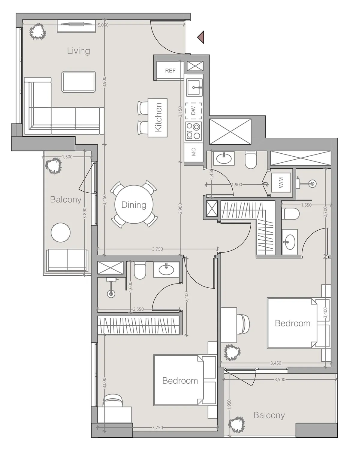Typical unit