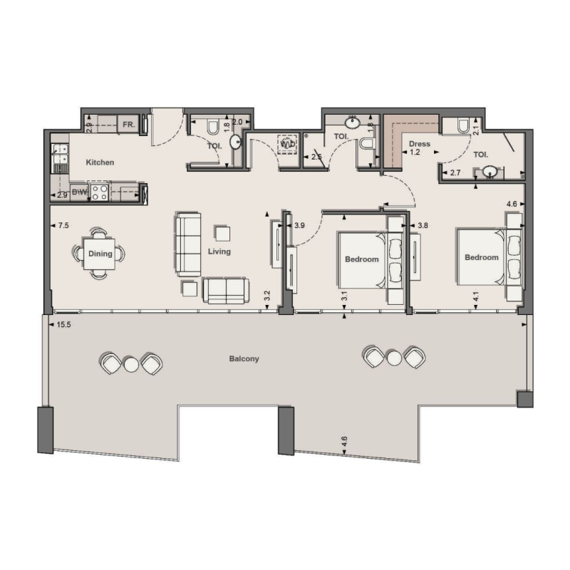 Typical unit